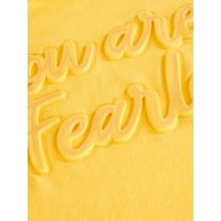 Girls T-shirt yellow with print