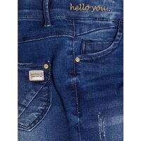 Girls Jeans Knee Cut Detail