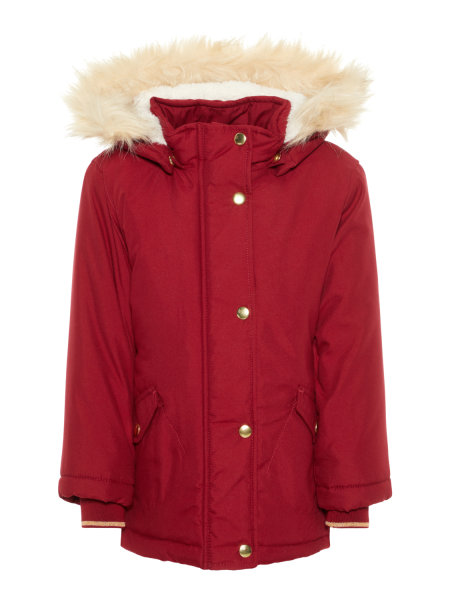 Girls parka with teddy lining
