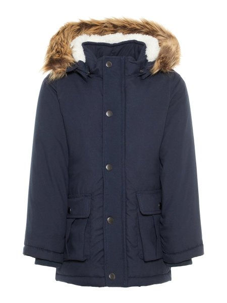 Jungen Parka mit Kapuze &amp;Teddyfutter