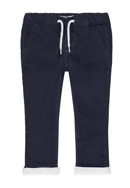 Boys fabric trousers with drawstring