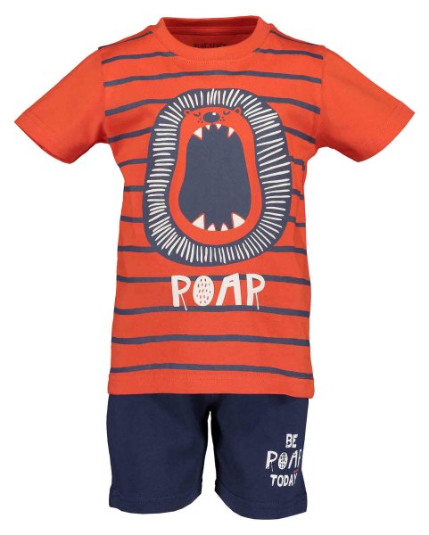 Boys two piece set in blue/red