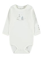 Baby bodysuit with long sleeves