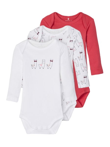 Girls baby bodysuits in a 3-pack