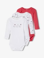Girls baby bodysuits in a 3-pack