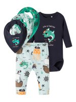 Baby boys bodysuit set with trousers