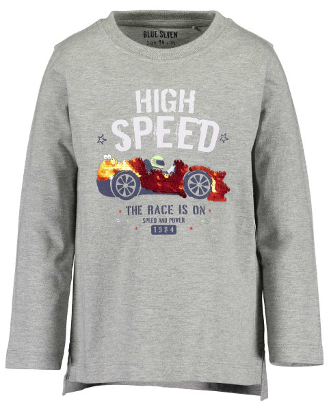 Blue Seven longsleeve with print &quot;High Speed