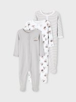 Baby unisex 3-pack rompers