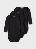 3-pack baby bodysuits with long sleeves
