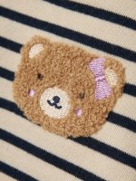 Baby Pullover mit &quot;Teddy&quot; Patch