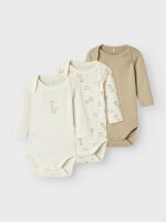 Unisex Baby Body 3er Pack "Giraffe"