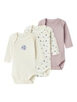 M&auml;dchen Baby Body 3er Pack "Flower"