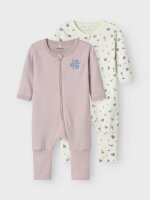 M&auml;dchen Strampler im 2 Pack mit Rei&szlig;verschluss