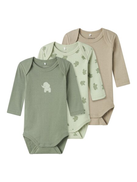Jungen Baby Body 3er Pack "Elefant"