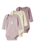 M&auml;dchen Baby Body 3er Pack "Bunny"